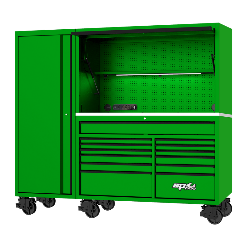 SP Tools 86in 730Pc 13Drawer USA Sumo Rollcab Power