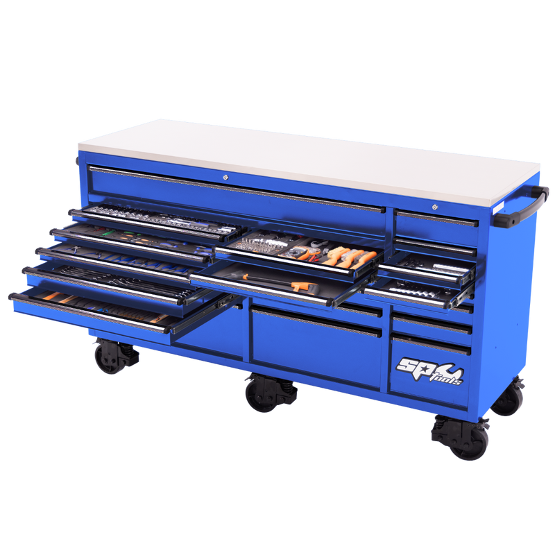 SP Tools 73in. 465Pc 21 Drawer USA Sumo Rollcab Tool Kit