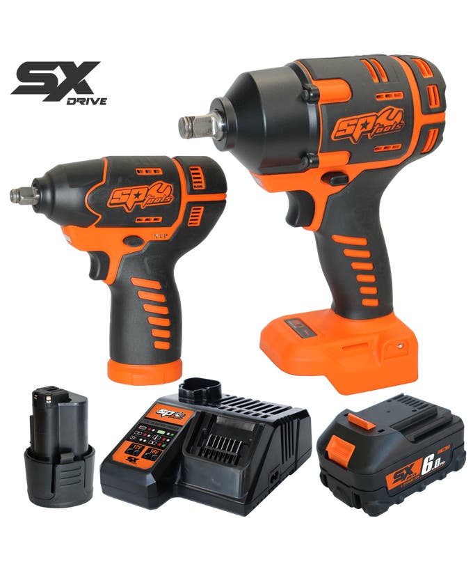 SP Tools 12v & 18v Mechanics Impact Wrench Kit - Plus