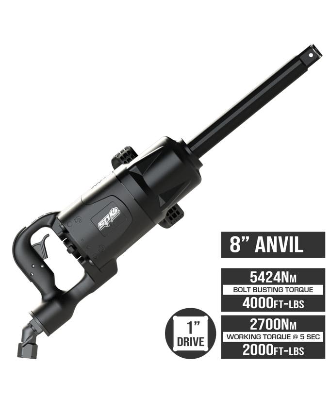 SP Tools 1in Dr Air Impact Wrench - 8" Long Anvil -