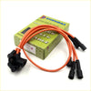 Orange insulated spark plug ignition wires with black rubber connectors branded toyo dai for datsun nissan cabstar pa321 j15