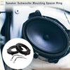 Black plastic speaker spacer adapter ring with integrated wiring connectors for toyota 6x9 to 6.5 speakers back side