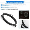 Black plastic speaker spacer ring adapter with cutout slots and tabs for scion xa 6.5 speakers ideal for 4wd ute offroad