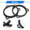 Black plastic speaker spacer ring adapters with tabs for secure install on scion xa 6.5 inch speakers 4wd ute offroad