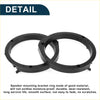 Black plastic speaker spacer ring adapters for toyota rav4 2001-2011 with smooth durable surface and mounting holes