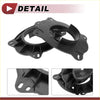 Black plastic car speaker spacer rings with circular design and multiple holes for toyota tacoma 2005-2019 6x9 speakers