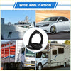 Black rubber speaker spacer ring with mounting holes for toyota echo 6.5 inch speakers 2 pcs