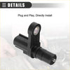 Black plastic speed sensor with metallic circular part and threaded end for toyota avensis 2.0 vvti 2000-2018