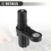 Black plastic speed sensor with metallic top cap and circular opening for toyota avensis 2.0 vvt-i 2000-2018