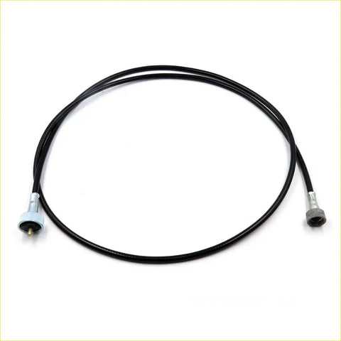 Black rubber-coated speedo cable with metallic connectors for nissan datsun 1960-1970 cars