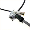 Black speedometer cable with metallic connector for datsun nissan navara d21 td25 1986-1997 measured by caliper