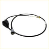 Black automotive speedometer cable with ribbed housing gray connector and metallic threaded end for Datsun Nissan Navara D21