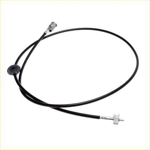 Black rubber-coated speedometer cable with metallic connectors and textured knob for mitsubishi triton l200 1986-1996