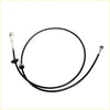 Black rubber speedometer cable with metallic connectors and textured grip for mitsubishi triton l200 colt strada 1996-2006