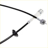 Black speedometer cable with white and silver metallic connector for mitsubishi triton l200 colt strada 1996-2006