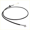 Black rubber-coated speedometer cable with metallic connectors and white plastic housing for mitsubishi triton l200 colt strada 1996-2006