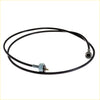 Black rubber-coated speedometer cable with metallic threaded connectors for nissan datsun 510 bluebird sss 1600 1968-1973