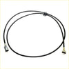 Black rubber-coated speedometer drive cable with metallic connectors for Toyota Hilux LN50 LN51 LN56 LN57 YN56 YN58