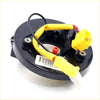 Black circular airbag pretensioner with yellow and red wiring connectors for mitsubishi pajero montero spiral cable clock spring