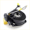 Black plastic airbag deployment sensor with yellow connectors and gray wiring for spiral cable clock spring nissan navara d22 wd21