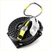 Black plastic airbag deployment module with yellow-capped wiring and translucent white part for nissan navara spiral cable clock spring