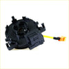 Black plastic airbag pretensioner with yellow cable and orange connector for spiral cable clock spring toyota hilux 2004-2015