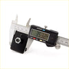 Black digital caliper with silver jaws measuring 35.32 mm for spring bumper support on mitsubishi triton l200 2wd