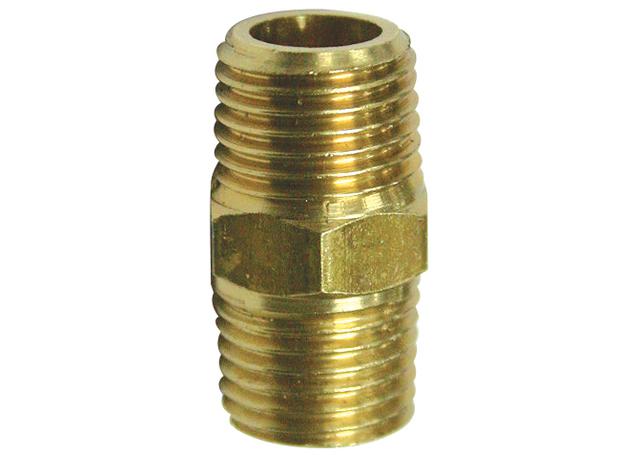 SP Tools Brass 1/4"M X 1/4"M Hex Nipple