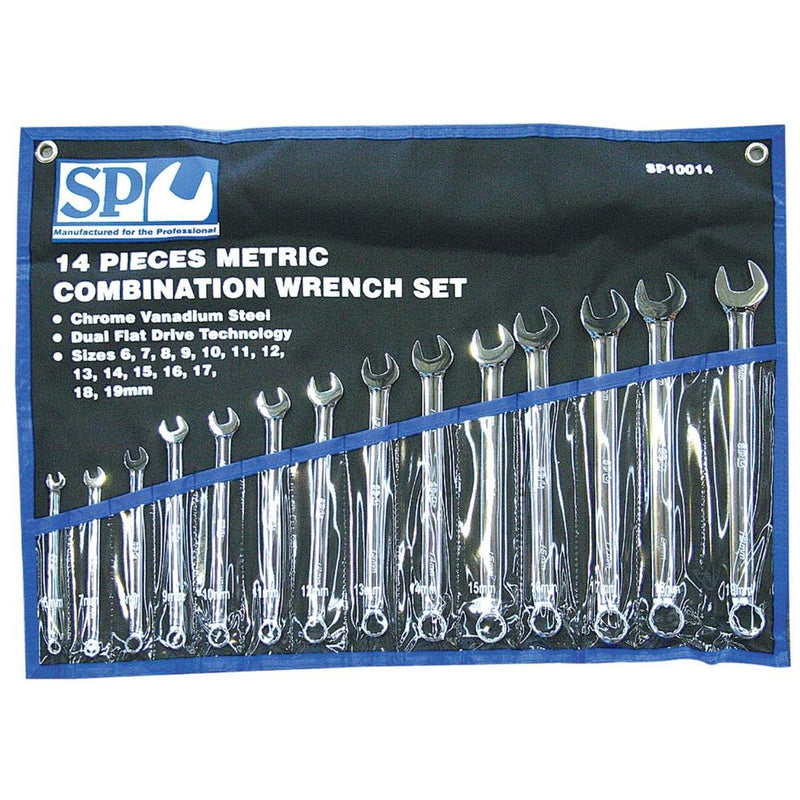 SP Tools Spanner Set Roe Metric 14Pc