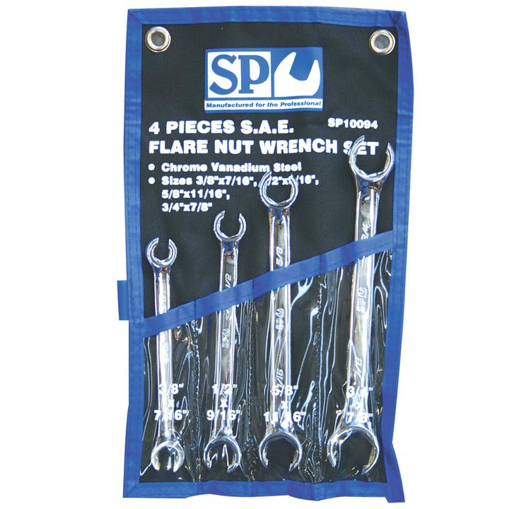 SP Tools Spanner Set Flare SAE 4Pc