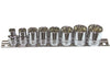 SP Tools Socket Rail 3/8"Dr 12PT 8Pc SAE