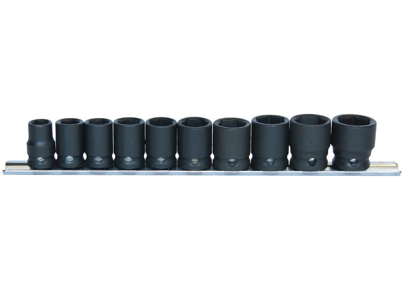 SP Tools Socket Rail Impact 3/8"Dr 6PT Metric 10Pc