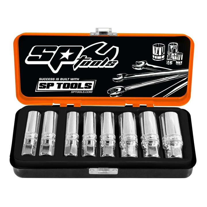 SP Tools 8p 3/8” Square Drive Magnetic Spark Plug Socket