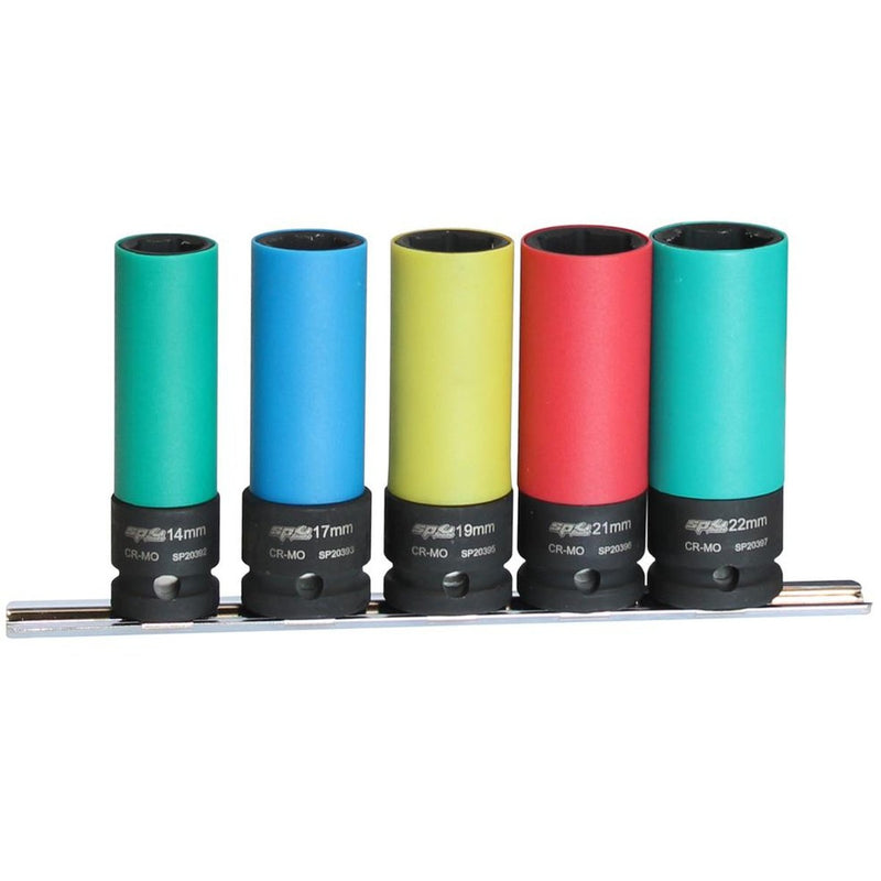 SP Tools Socket Set Impact 1/2"Dr Wheel Nut 5Pc