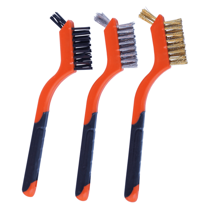 SP Tools Brush Wire Mini 3Pc Set - 3 X 8 Row + 5 Hole Tip
