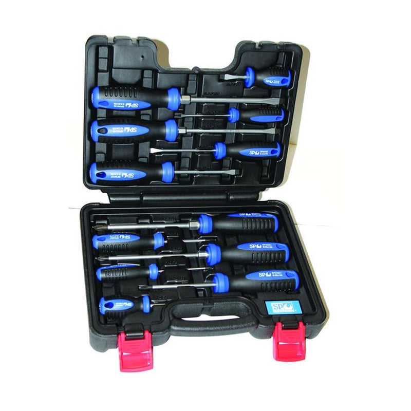 SP Tools Screwdriver Set 12Pc Phillips/Slotted In Carry