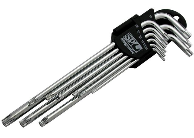 SP Tools Key Set Magnetic 9Pc Torx Drive