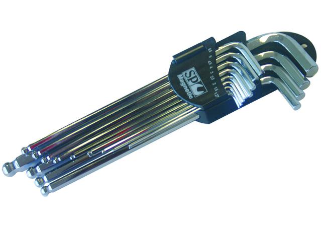 SP Tools Key Set Magnetic 13Pc Metric Ball Drive Hex