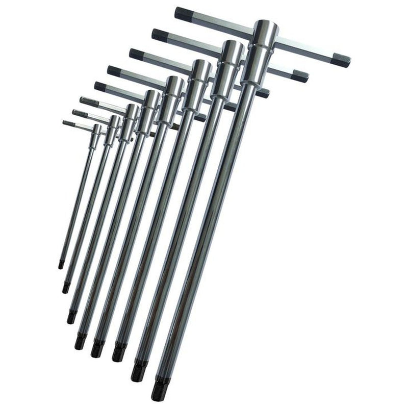 SP Tools Hexkey Sliding T-Handle 8Pc Metric Set