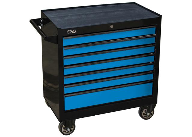 SP Tools Roller Cab Black/Blue 7 Drawer Custom Sumo