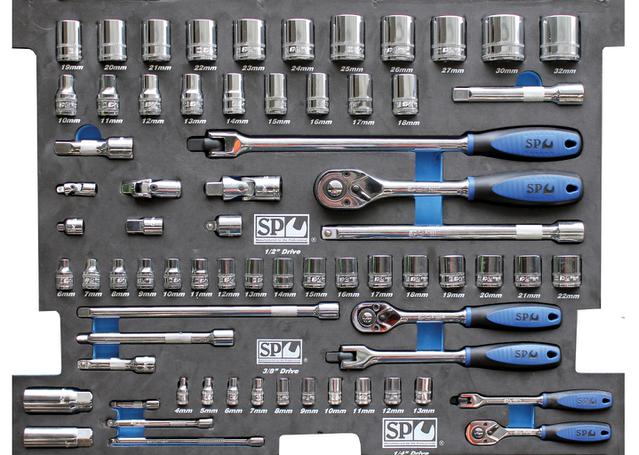 SP Tools Eva Tool Kit 70Pc Metric Socket & Accessories