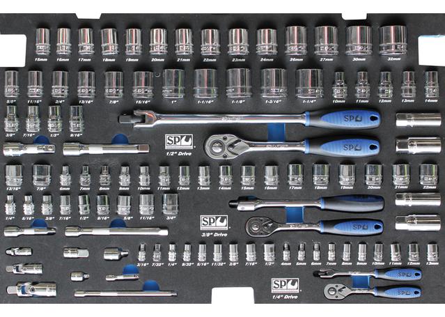 SP Tools Eva Tool Kit 103Pc Metric/SAE Socket &