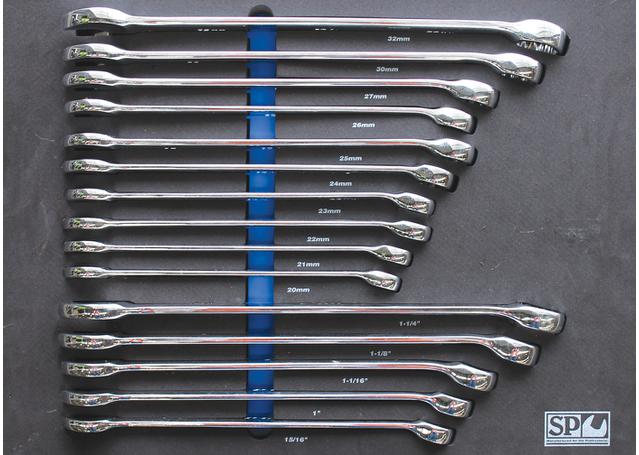 SP Tools Eva Tool Kit 15Pc Metric/SAE Large Roe Spanners