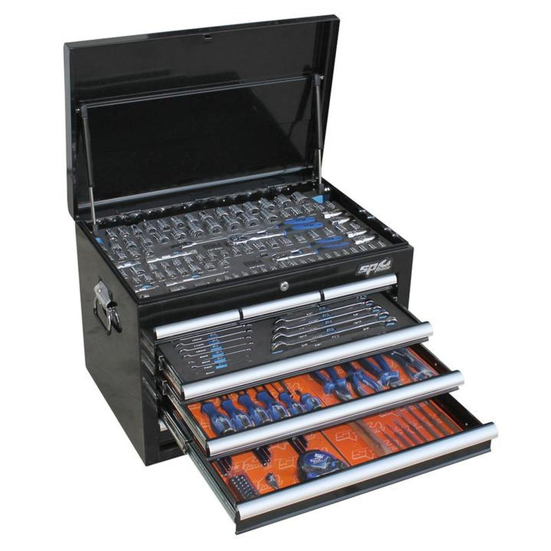 SP Tools Custom Series Tool Kit 201 Pc Metric 7 Dr Black