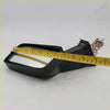 Back side of black plastic square fender mirror with metallic spring mount for Toyota Hilux RN20-RN85 1972-1997