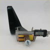 Black plastic bracket with metallic spring and bolt assembly 76.96 mm for square mirror x2 mazda familia coupe rotary
