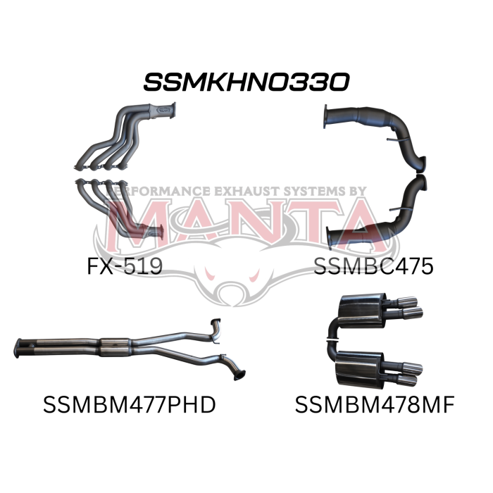 Manta VF V8 Sedan Wagon 3in With 1 7/8 in Extractors
