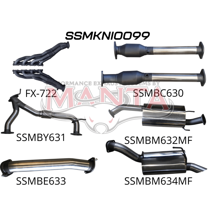 Manta Nissan Patrol Y62 V8 5.6L Wagon 3in Full Exhaust