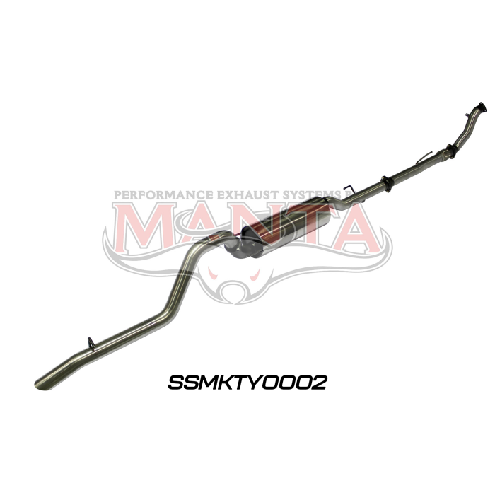 Manta Hilux KUN26R 3.0L D4D 3in Muffler With Cat Exhaust