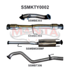 Manta Hilux KUN26R 3.0L D4D 3in Muffler With Cat Exhaust